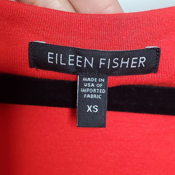 EILEEN FISHER Red Cowl Neck Sleeveless Dress Sz XS - Picture 4 of 6